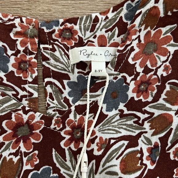 Rylee and Cru Jolene Dress Autumn Bloom Girls 8-9 9-10 - Picture 5 of 6